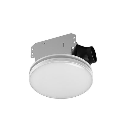 Commercial Electric 80 110 CFM Ceiling Wall Mount Roomside Installation Round Bathroom Exhaust Fan with LED Night Light and Humidity Sensor