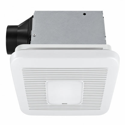 Commercial Electric 80 110 CFM Ceiling Wall Mount Roomside Installation Smart Bathroom Exhaust Fan Bluetooth Speaker Powered by Hubspace BF1112