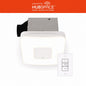 Commercial Electric 80 110 CFM Ceiling Wall Mount Roomside Installation Smart Bathroom Exhaust Fan Bluetooth Speaker Powered by Hubspace