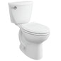 Cadet 10 in Antimicrobial 2 Piece 1 28 GPF Single Flush Chair Height Elongated Front Toilet with Slow Close Seat in White 788AB104 020