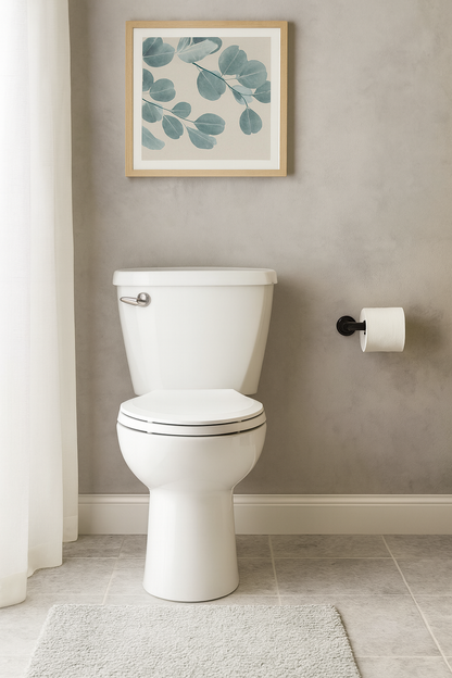 American Standard Cadet 10 in Antimicrobial 2 Piece 1 28 GPF Single Flush Chair Height Elongated Front Toilet w Slow Close Seat in White 788AB104 020