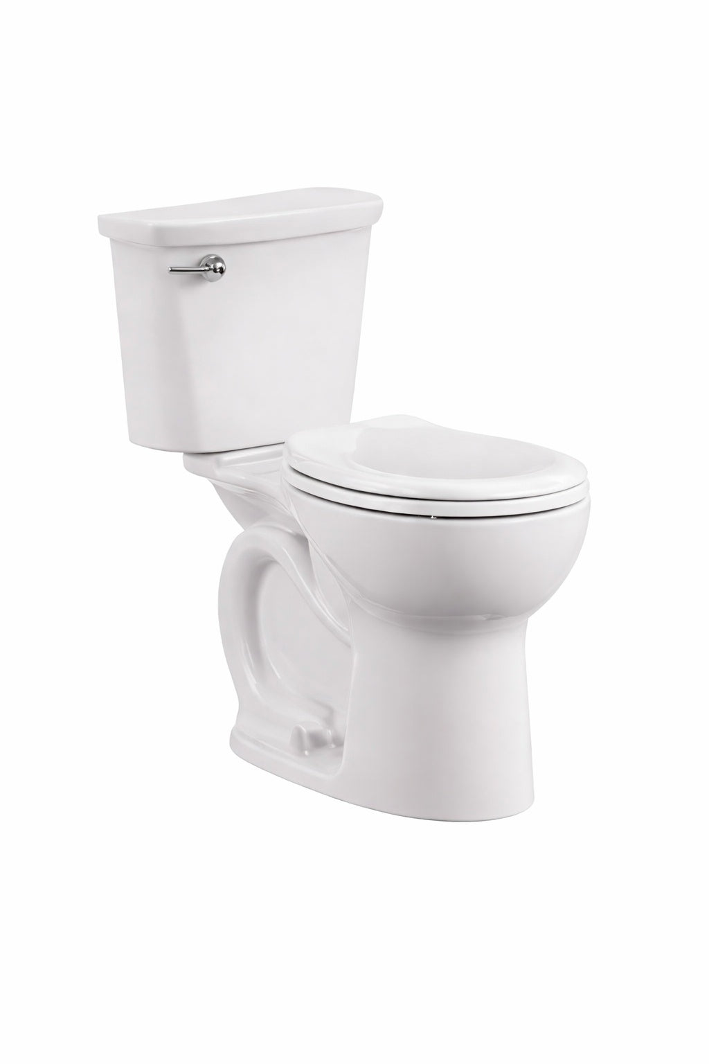 American Standard Cadet 10 in Antimicrobial 2 Piece 1 28 GPF Single Flush Chair Height Elongated Front Toilet w Slow Close Seat in White 788AB104 020