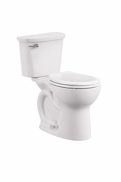 American Standard Cadet 10 in Antimicrobial 2 Piece 1 28 GPF Single Flush Chair Height Elongated Front Toilet w Slow Close Seat in White 788AB104 020