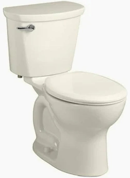 American Standard Cadet 12 in Antimicrobial 2 Piece 1 28 GPF Single Flush Chair Height Round Toilet in Bone with Slow Close Seat