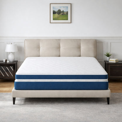 Babo Care Full Size 10 In Medium Hybrid Breathable And Cooling Motion Isolation Mattress With Certipur Us And Oeko Tex Certified