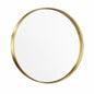 TETOTE 30 in W x 30 in H Round Mirror Framed Brass Gold Mirrors for Bathroom Wall Bathroom Vanity Mirror Over Sink