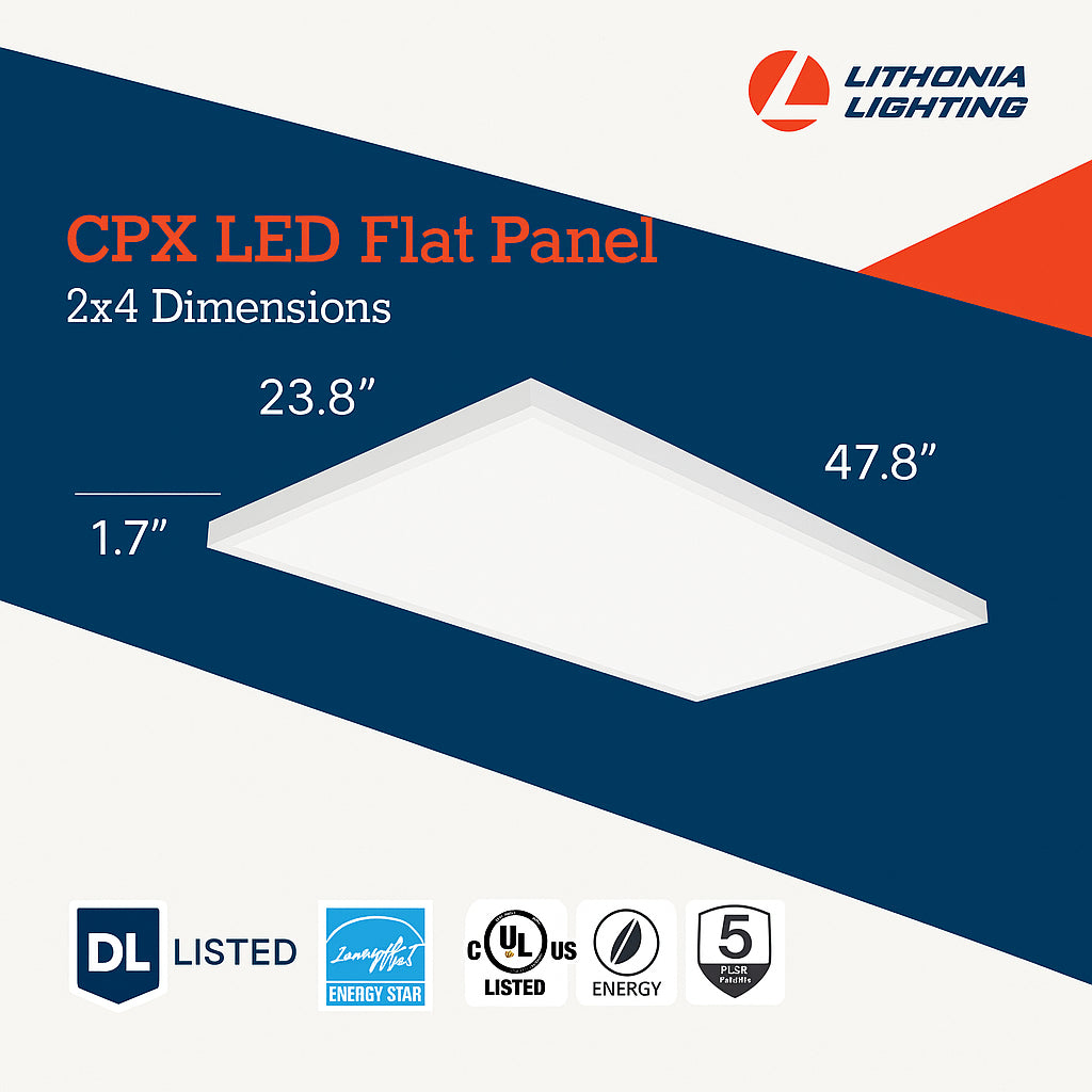 Lithonia Lighting CPX 2 ft. x 4 ft. 8000 Lumens White Integrated LED Troffer Light
