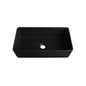Eridanus Denbigh Matte Black Fireclay 33 in. Single Bowl Farmhouse Apron Kitchen Sink with Bottom Grid and Basket Strainer