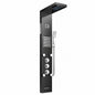 FORIOUS PRO 6 Jets LED Rainfall Waterfall Shower Head Rain Massage System with Body Jets Bathroom Shower Panel Tower System in Black HH4502303B D
