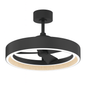 Artika Alton 24 in. Indoor Black and Wood 8 Steps CCT 18.7 in. Integrated LED Ceiling Fan with Remote Included