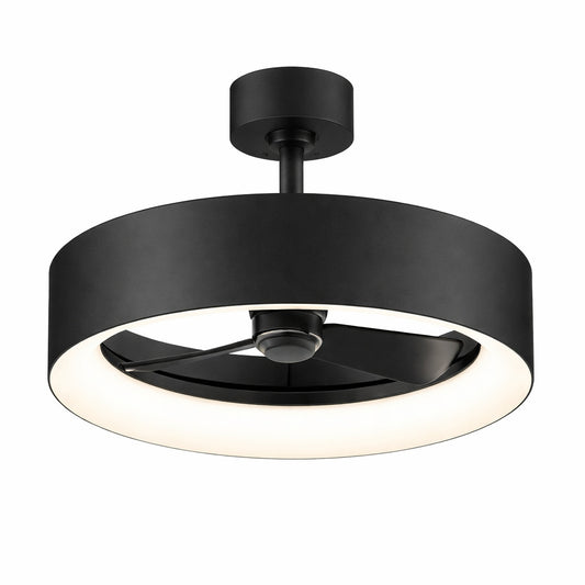 Artika Aiden 24 in Indoor Black 8 Steps CCT 17 7 in Integrated LED Ceiling Fan with Remote Included FAN AIR