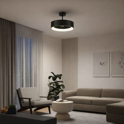 Artika Aiden 24 in Indoor Black 8 Steps CCT 17 7 in Integrated LED Ceiling Fan with Remote Included FAN AIR