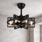 Bella Depot 18 in Smart Indoor Black Metal Standard Ceiling Fan with Light and Remote