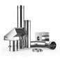 CAMPLUX 3 in Stainless Steel Horizontal Termination Vent Kit for Indoor Gas Tankless Water Heater