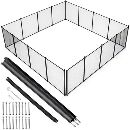 VEVOR Pool Fence 4 x 48 ft Pool Fences for Inground Pools Removable Child Safety Pool Fencing Easy DIY Swimming Pool Fence