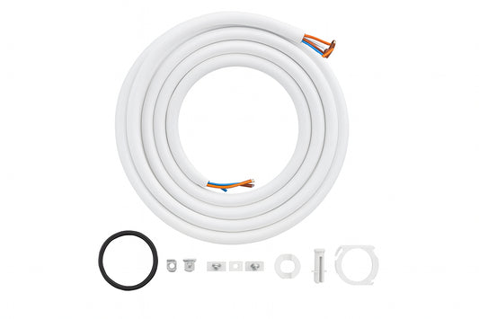 VEVOR 16 ft. Mini Split Line Set 1/4 in. and 1/2 in. O.D Copper Pipes Tubing and Triple-Layer Insulation for Air Conditioning
