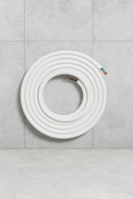 25 ft. Mini Split Line Set 1/4 in. and 1/2 in. O.D Copper Pipes Tubing and Triple-Layer Insulation for Air Conditioning