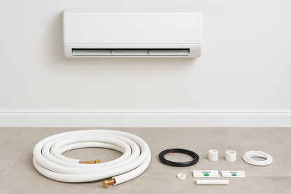 VEVOR 50 ft. Mini Split Line Set 3/8 in. and 5/8 in. O.D Copper Pipes Tubing and Triple-Layer Insulation for Air Conditioning