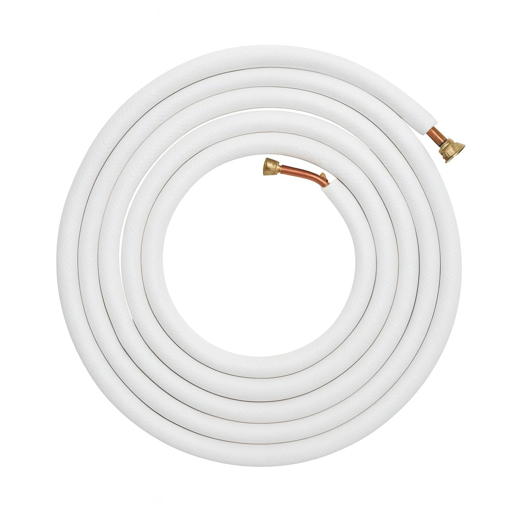 VEVOR 25 ft. Mini Split Line Set 1/4 in. and 1/2 in. O.D Copper Pipes Tubing and Triple-Layer Insulation for Air Conditioning