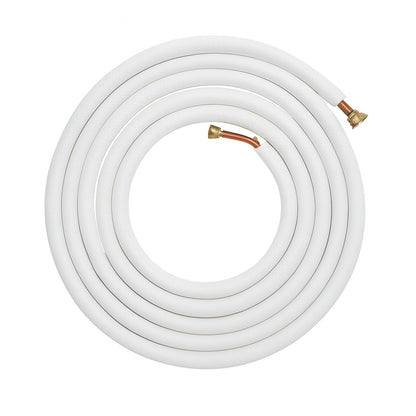 VEVOR 25 ft. Mini Split Line Set 1/4 in. and 1/2 in. O.D Copper Pipes Tubing and Triple-Layer Insulation for Air Conditioning