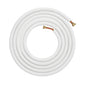 VEVOR 25 ft. Mini Split Line Set 1/4 in. and 1/2 in. O.D Copper Pipes Tubing and Triple-Layer Insulation for Air Conditioning