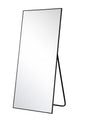 Dovelina 35 in W x 79 in H Rectangle Framed Black Tempered Glass Full Length Mirror