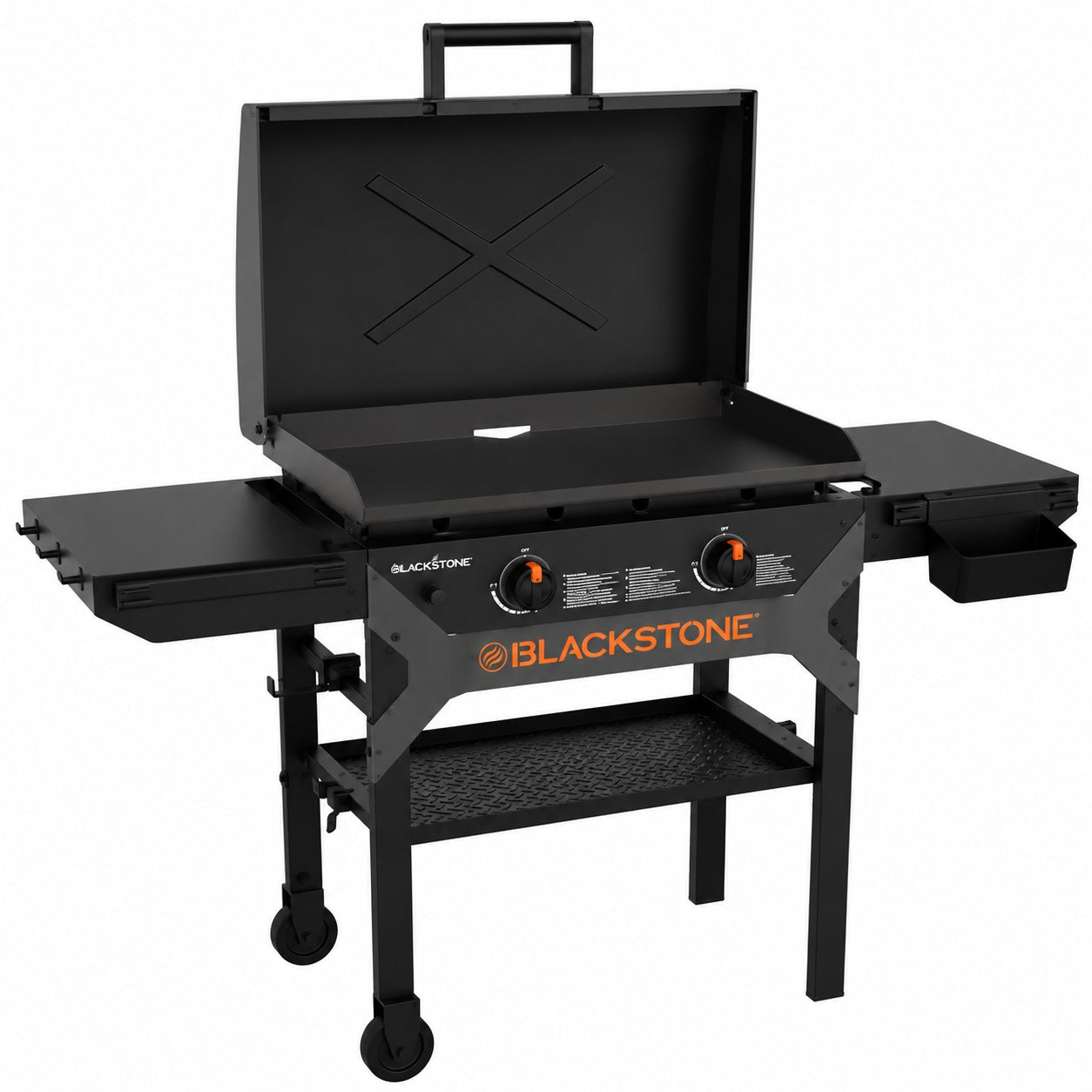 Blackstone 2 Burner Propane Outdoor Griddle with Hood in Black