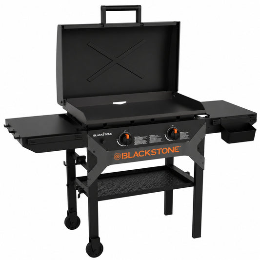 Blackstone 2 Burner Propane Outdoor Griddle with Hood in Black