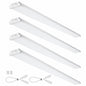 VEVOR 8FT LED Wraparound Light 110 Watt 10 000LM Flush Mount LED Shop Light 4 Pack 6500K Daylight LED Lighting Fixtures ETL LEDHRDDS8FT497LA0V6
