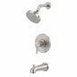 Pfister Briscoe Single Handle 1 Spray Tub and Shower Faucet 1 75 GPM in Spot Defense Stainless Steel Valve Included 8P8 WS2 BCOSGS