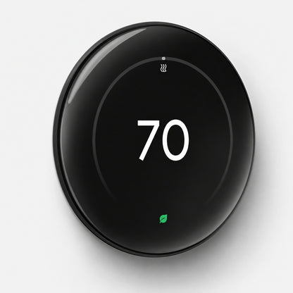 Google Nest Learning Thermostat 4th Gen with Nest Temperature Sensor 2nd Gen 2 Pack Polished Obsidian