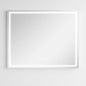 KeonJinn 48 in. W x 40 in. H Rectangular Frameless LED Light Anti-Fog Wall Bathroom Vanity Mirror with Frontlit and Backlit