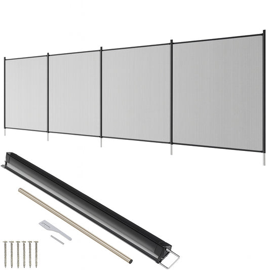 VEVOR Pool Fence 4 ft x 12 ft Pool Fences for In ground Pools Removable Child Safety Pool Fencing Swimming Pool Fence