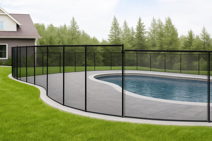 VEVOR Pool Fence 4 ft x 12 ft Pool Fences for In ground Pools Removable Child Safety Pool Fencing Swimming Pool Fence