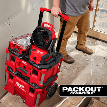 Milwaukee M18 18 Volt Lithium Ion Brushless Cordless PACKOUT Jobsite Fan Tool Only 0818 20