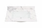 Home Decorators Collection 37 in W x 22 in D Engineered Stone Composite White Rectangular Undermount Single Sink Vanity Top in Toscana