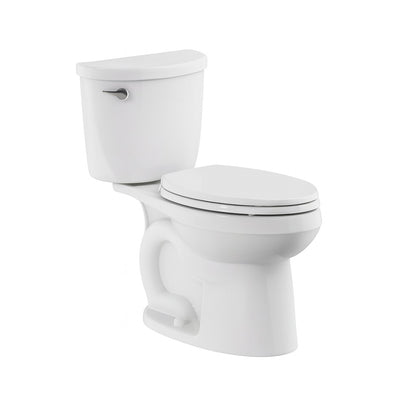 American Standard Reliant 12 in. Rough In 2-Piece 1.28 GPF Single Flush Elongated Toilet with Slow Close Seat in White