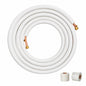 VEVOR Mini Split Line Set 1 4 in and 3 8 in 25 ft OD Copper Pipes Tubing and Triple Layer Insulation for Air Conditioning KDLJGTJ14INC1KXRQV0