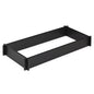 Vigoro 4 sq. ft. X 2 sq. ft. Black Poly Resin EZ Set Stackable Garden Bed