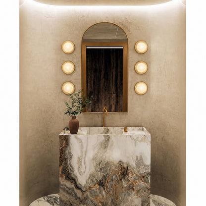 ALORA Alonso 8 in 1 Light 6 Watt Vintage Brass Integrated LED Vanity Light WV320108VB