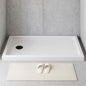 48 in. L x 32 in. W Alcove Shower Pan Base with Left Drain