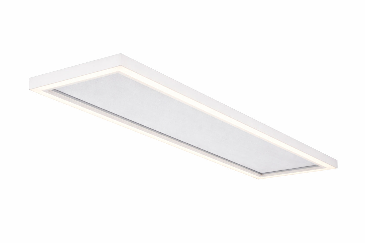 Commercial Electric 48 in x 10 in Low Profile Flat Panel White Dimmable 5CCT Selectable LED with Night Light Flush Mount Ceiling Light