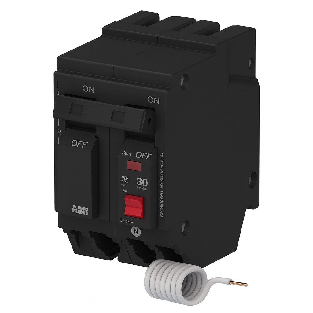 ABB 15 Amp Double Pole Ground Fault Breaker with Self Test