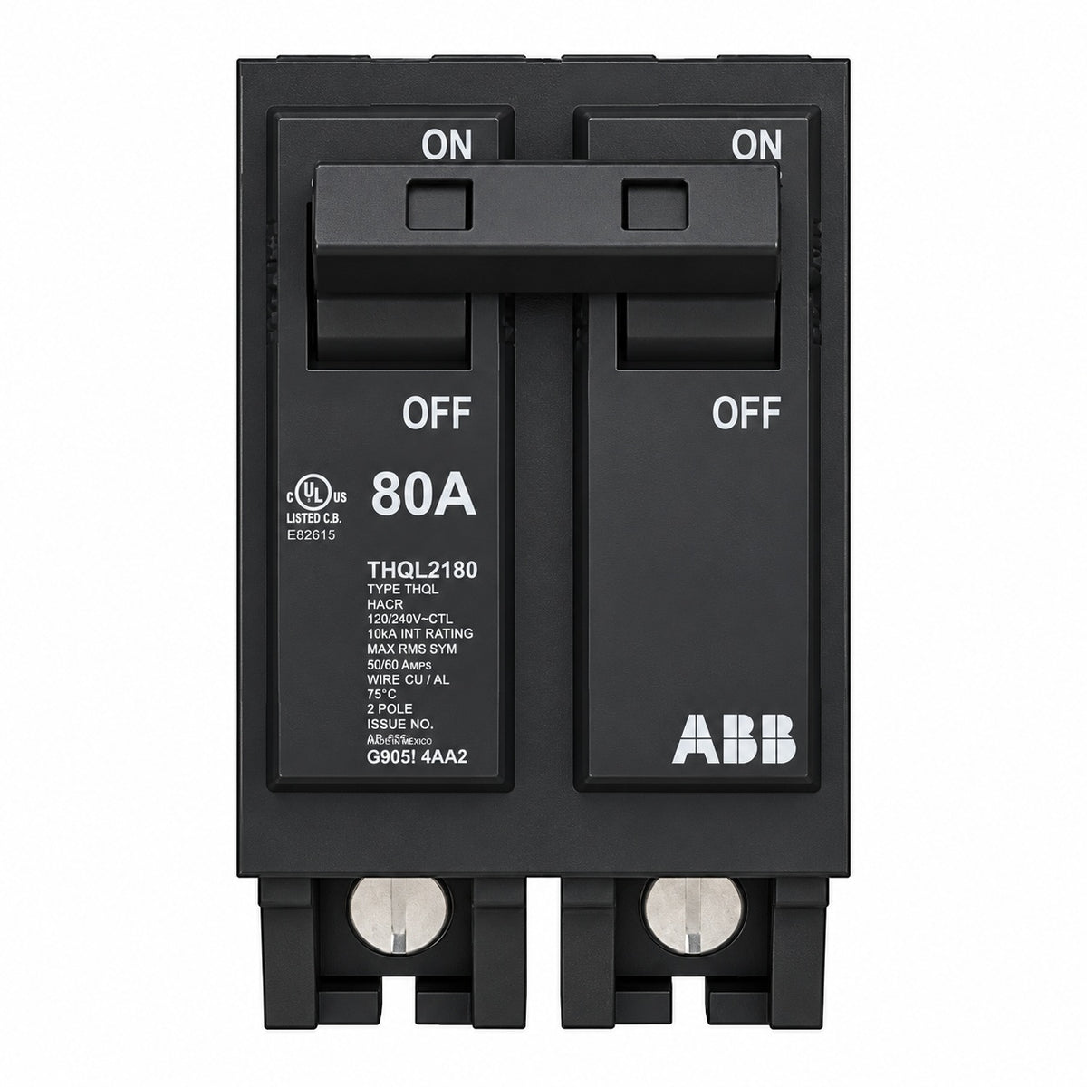 ABB 80 Amp 1 in Double Pole Circuit Breaker THQL2180PA THQL2180PA