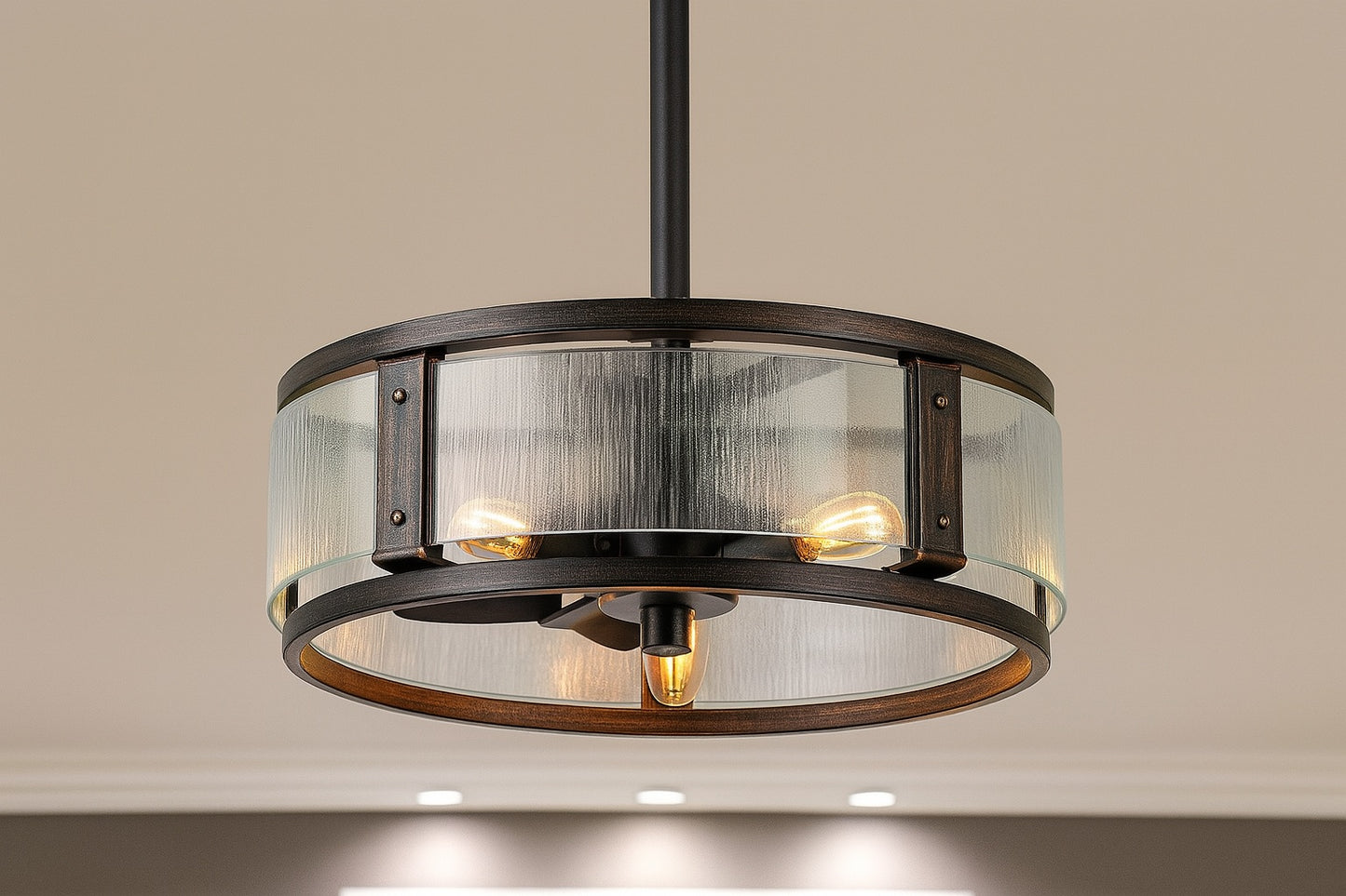 Aura Marcot 18 in. Indoor Black Modern Glam Crystal Ceiling Fan w/Lights, 6 Speed Industrial Reversible Ceiling Fan w/Remote DCGED004