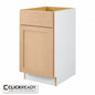 Hampton Bay 18 in W x 24 in D x 34 5 in H Ready to Assemble Base Kitchen Cabinet in Unfinished with CLICKREADY Technology B18