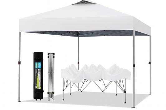 Everbilt 10 ft. x 10 ft. Commercial Instant Canopy-Pop Up Tent with Wall Panel White