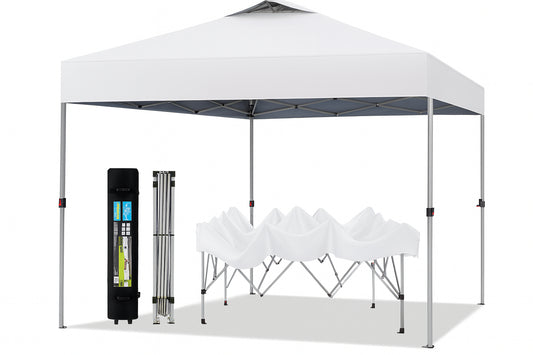 Everbilt 10 ft. x 10 ft. Commercial Instant Canopy-Pop Up Tent with Wall Panel White