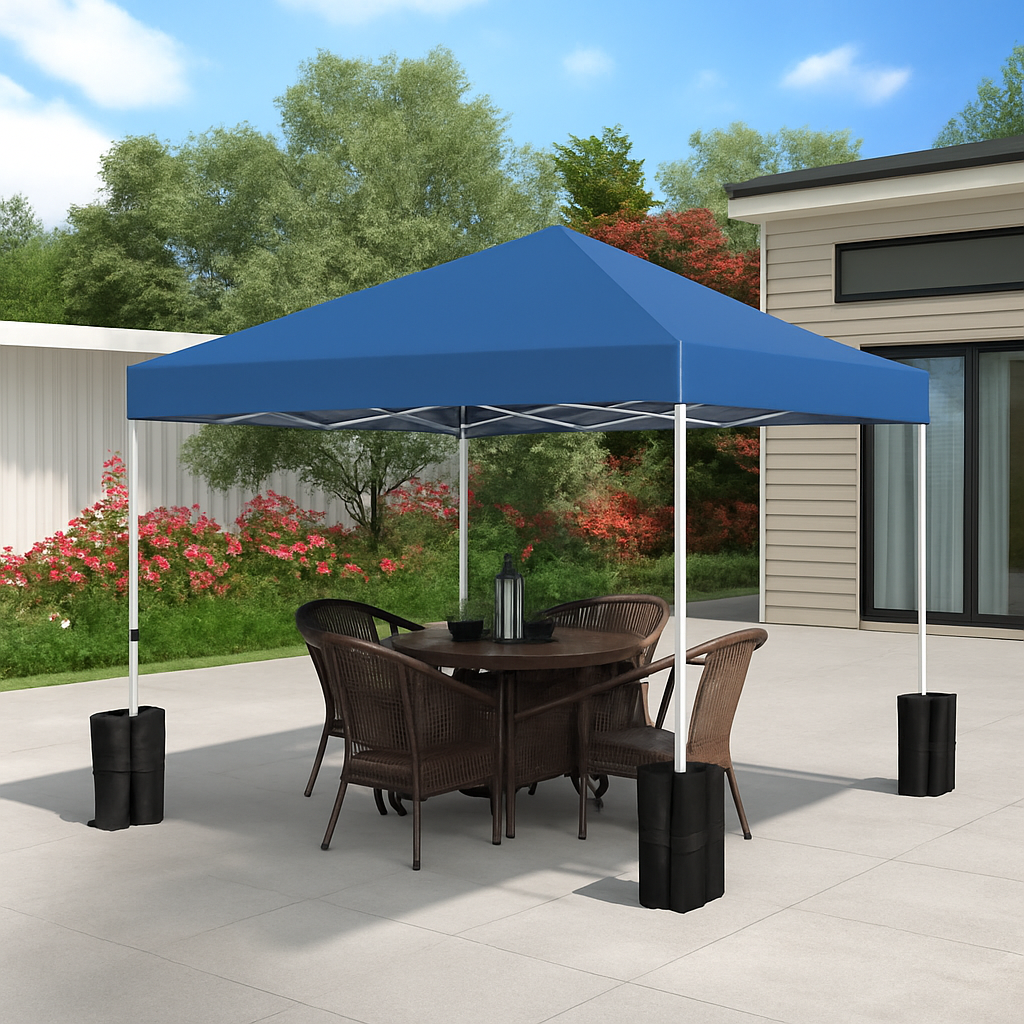 Everbilt 10 ft. x 10 ft. Blue Instant Canopy Pop Up Tent
