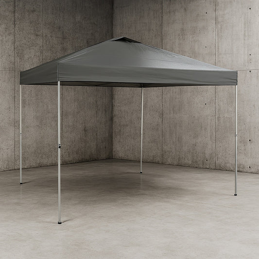 10 ft x 10 ft Grey Instant Canopy Pop Up Tent NS CLIA 100 G